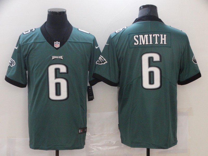 Men Philadelphia Eagles 6 Smith Green New Nike Vapor Untouchable Limited 2021 NFL Jersey